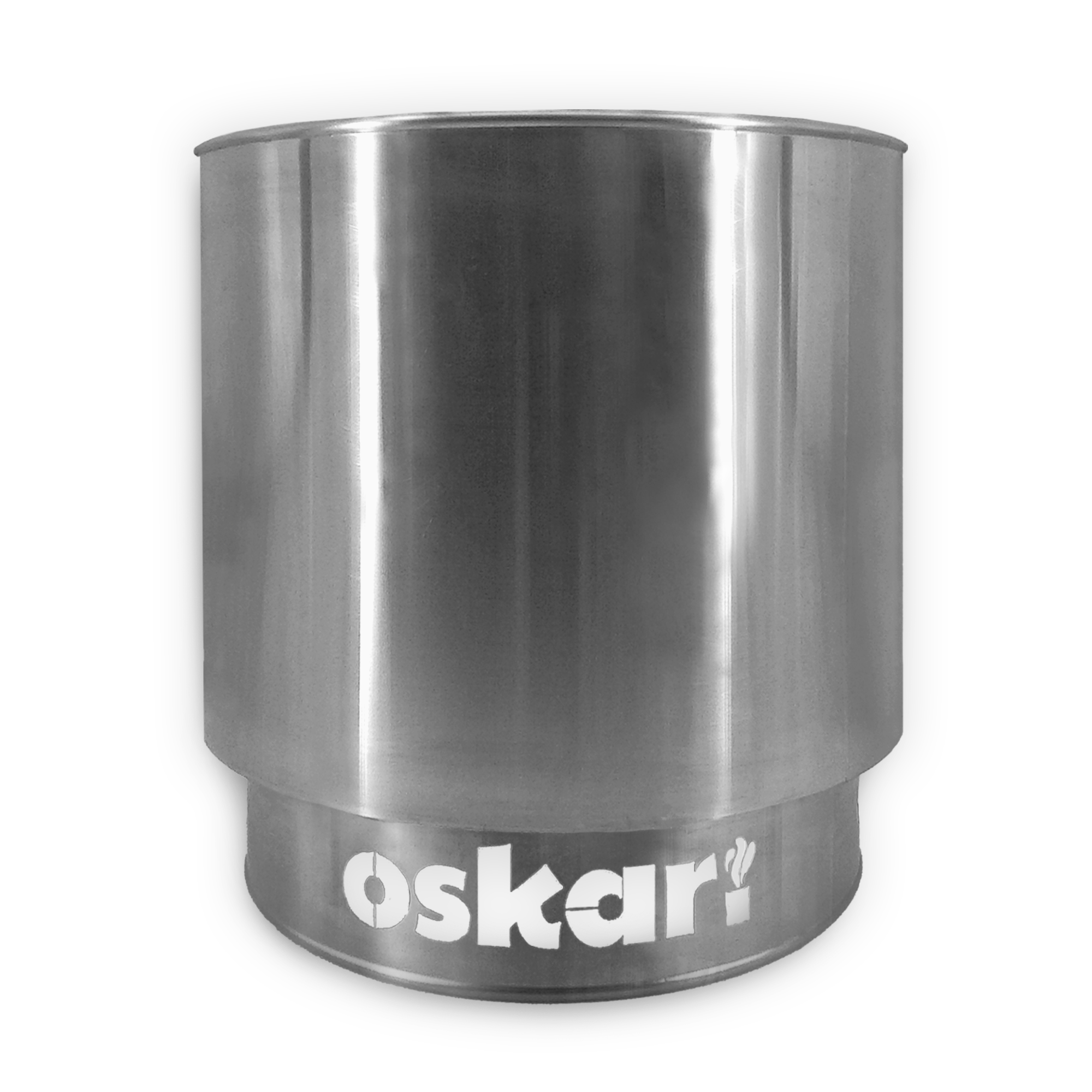 Oskars eldkorg i rostfritt stål